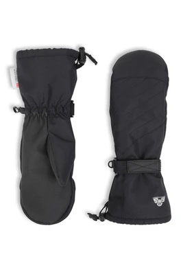 EMS Kids Thinsulate Waterproof Long Cuff Snow Mittens - Black