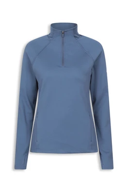 EMS Prairie Womens Half Zip Midlayer - Blue