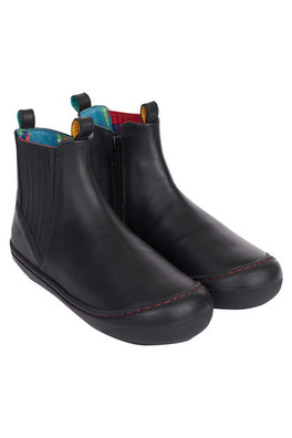 Kids 100% Leather Lake Easy On Boot - Black/ Magic Stars