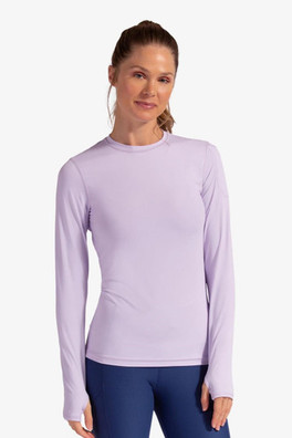 Women's UPF 50+ Sun Protection Long Sleeve Top - Lavender