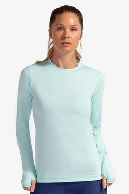 Women's UPF 50+ Sun Protection Long Sleeve Top - Mint