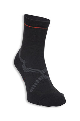 Trail Merino Quarter Length Socks - Black