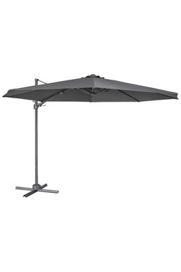 3m Cantilever Parasol with 360° Rotation - Grey