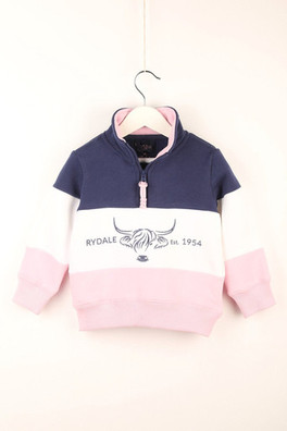 Byland Toddler Sweatshirt - Cow Denim/White/Sorbet