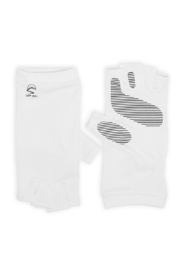 UVShield Cool Unisex Fingerless UPF 50+ Gloves - White