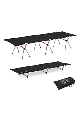 Armywild™ Folding Camping Cot Bed - Black