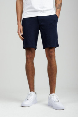 Piqué Fleece Mens Shorts - Navy