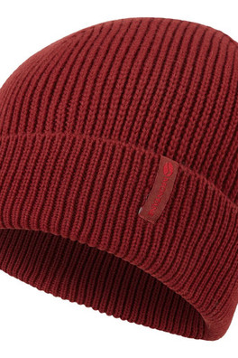 Brew Unisex Ribbed Beanie Hat - Dark Maple