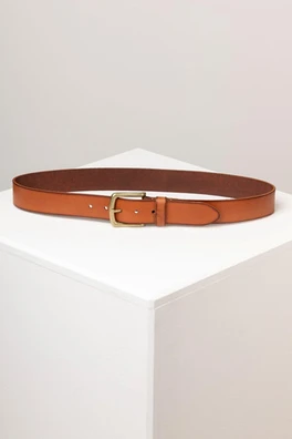 Kiplin Mens Leather Jeans Belt - Tobacco