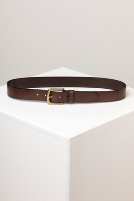 Kiplin Mens Leather Jeans Belt - Brier Red
