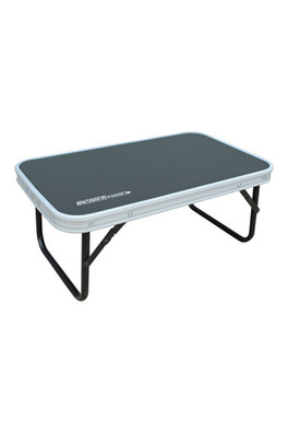 Low Folding  Table with Alu Top (56 x 34) - Grey