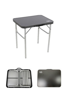 Coniston Aluminium Camping 2 Height Folding Table - Charcoal Folding Table