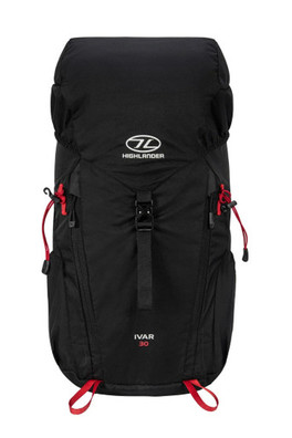 30L Ivar Lightweight Air Vent Rucksack - Black