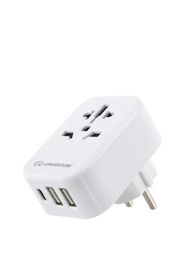 Travel Adapter USB - Europe - White