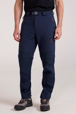 Pantalon convertible de trekking Forest homme - Bleu Marine