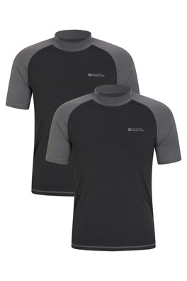 Mens Rash Vest Multipack - Dark Grey