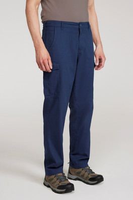 Lakeside Mens Cargo Trousers - Blue