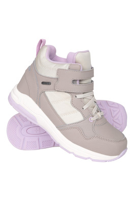 Birch Kids Waterproof Walking Boots - Light Beige