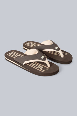Tongs Jekyl à logo Pour homme - Marron