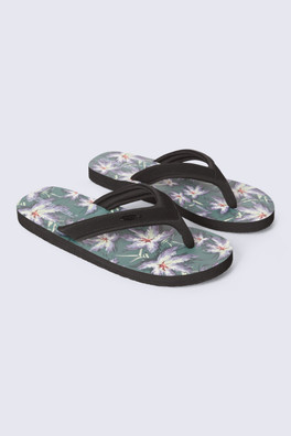 Jekyl Mens Flip-Flops - Dark Green
