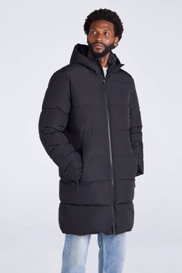 Vortex Mens Longline Padded Jacket - Jet Black