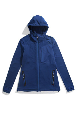Ultra Crevasse Womens Hooded Fleece - Blue