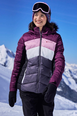 Cascade Womens Insulated Ski Jacket - Dark Purple