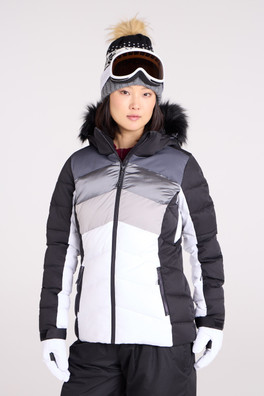 Cascade Womens Padded Ski Jacket - White