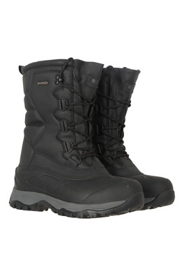 Nevis Extreme Thermal Mens Waterproof Snow Boots - Jet Black