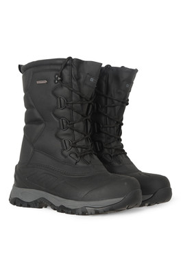 Nevis Extreme Thermal Mens Waterproof Snow Boots - Jet Black
