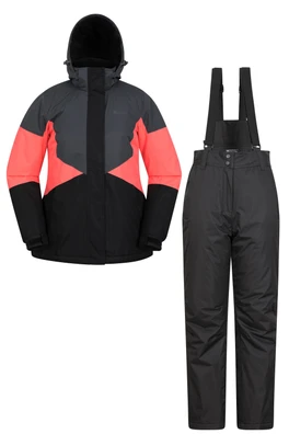 Womens Ski Jacket & Pants Set - Diva Pink