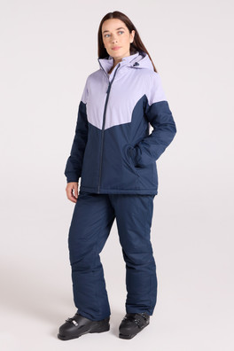 Womens Ski Jacket & Pants Set - Navy