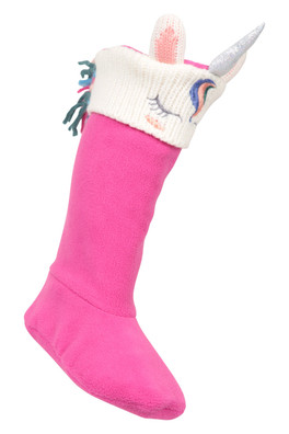 Kids Animal Welly Liners - Rose Foncé