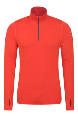 Vault Mens Half-Zip Top - Orange