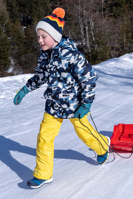 Kids Printed Ski Jacket & Pant Set - Camouflage