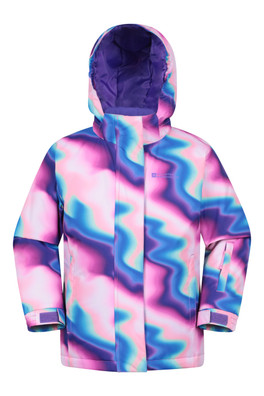 Kids Printed Ski Jacket & Pant Set - Bubble Gum