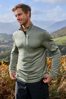 Southwark Mens Lightweight Active Midlayer - Light Khaki