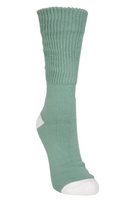 Womens Double Layer Antichafe Walking Socks - Pale Green
