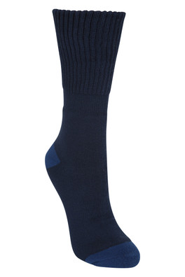 Womens Double Layer Antichafe Walking Socks - Blue