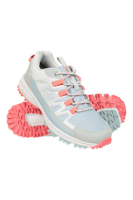 Lakeside Womens Waterproof Trail Running Shoes - Light Grey