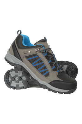 Path Mens Waterproof Outdoor Walking Shoes - Dark Grey