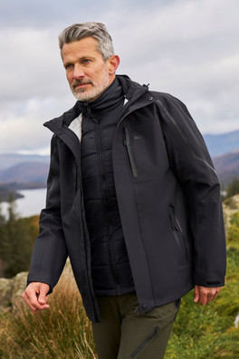 Veste 3 en 1 hommes Zenith Extreme - Noir Carbone