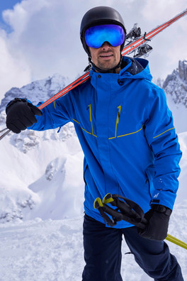 Galactic III Extreme Waterproof Mens Ski Jacket - Bright Blue