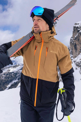 Interstellar II Mens Waterproof Ski Jacket - Tan