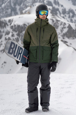 Interstellar II Mens Waterproof Ski Jacket - Khaki