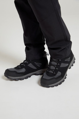 Mcleod Wide Fit Walking Boots - Black