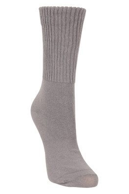 Womens Lightweight Double Layer Anti-Chafe Walking Socks - Grey