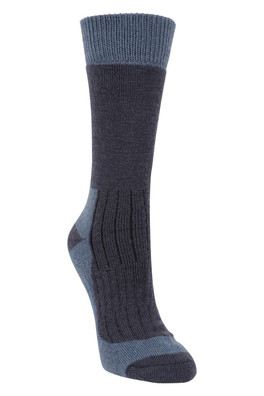 Explorer Womens Merino Thermal Mid-Calf Socks - Navy