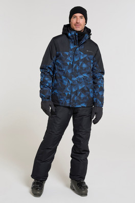 Mens Ski Jacket and Pant Set - Blue