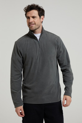 Camber II Mens Half-Zip Fleece - Dark Grey